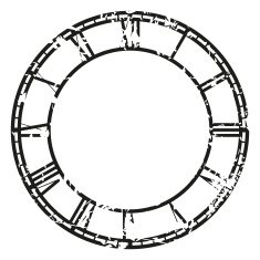 Vector vintage clock N16