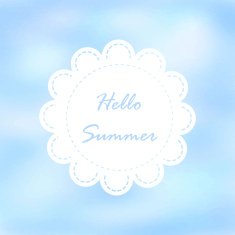 Light blue tone with retro vintage style and isolate summer N2
