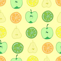 Seamless fruit cuts