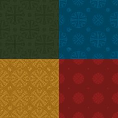 Set of colored seamless patterns N2