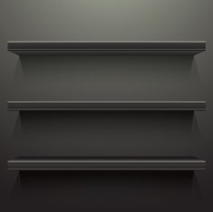 Dark background shelves N2