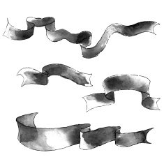 watercolor ribbons N6