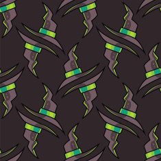 Halloween Witch Hat Seamless Pattern N2