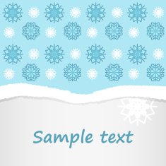 snowflakes christmas postcard background