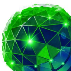 Textured background with plastic deformed flash model 3d