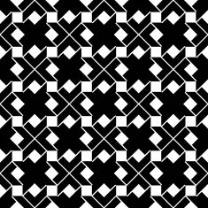 Monochrome geometric art seamless pattern vector background N2