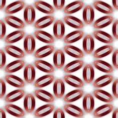 Seamless abstract pattern with modern red oval shapes N2