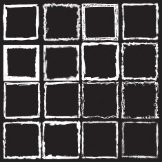 Vector vintage grunge black white and color distress border frame N2