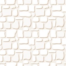 Seamless texture of white stone wall Vector illustration