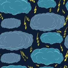 Seamless clouds and lightnings N2