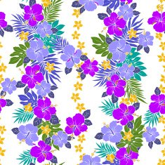Hibiscus flower pattern N53