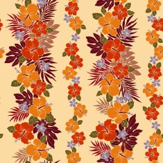 Hibiscus flower pattern N56