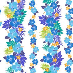 Hibiscus flower pattern N57