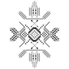 Vector Tribal elements on white