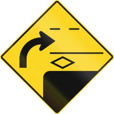 Right Turn To Second Lane in Canada