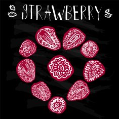 Strawberry hand drawn vector illustration
