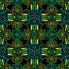 Abstract seamless blue green metallic viking like pattern N5