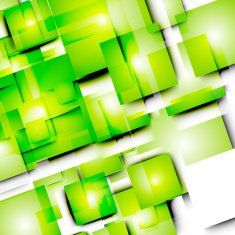 Abstract vector lines and squares