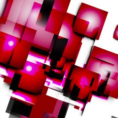Abstract vector lines and squares N5