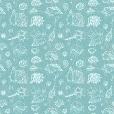 Seamless pattern of Sea shells N20