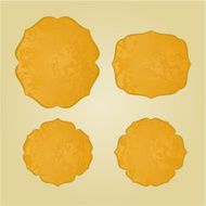 Frames old paper vintage vector