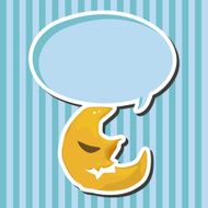 Halloween moon theme elements N3