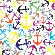 Anchor seamless vector background travel design N2