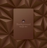 Brown abstract background vector