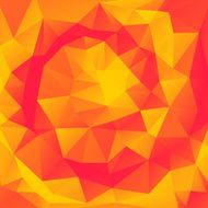 Orange polygonal mosaic background
