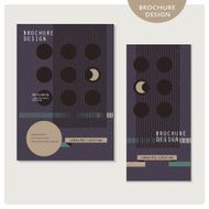 creative brochure template design set