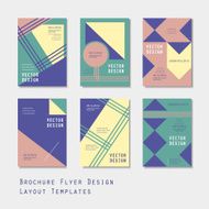 lovely brochure template design set N3