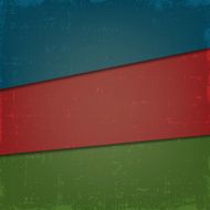 Set of vintage grunge vector background in old worn style