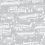 Vector gray and white seamless pattern N2