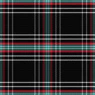 vector seamless pattern Scottish tartan black N2