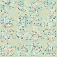 Seamless colorful background made of letters N2