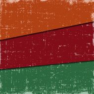 Set layer grunge vintage vector textures in three colors