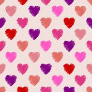 Scribbled heart pattern design N2