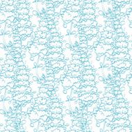 Vector Seafoam Green Floral Texture Seamless Pattern N2