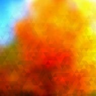 Abstract autumn background of triangles N2