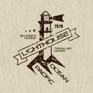 Lighthouse emblem for t-shirt N6