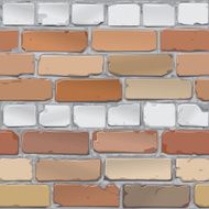 Brick wall gray red Background Vector