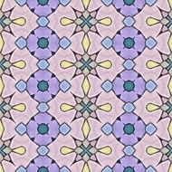 Seamless kaleidoscope mosaic in violet N2