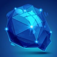Vector grain technology object multifaceted pixilated model
