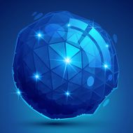 Plastic pixel dimensional object synthetic dotted element