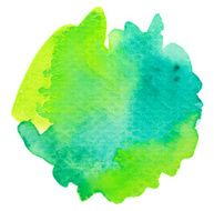 Vivid lime green watercolor background N3