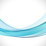 abstract elegant light blue curve isolate on white background v