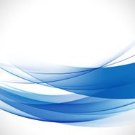 abstract elegant blue curve background vector illustration