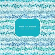 Abstract ice chrystals texture frame seamless pattern background