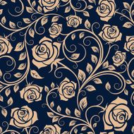 Twisted blooming roses seamless pattern N2