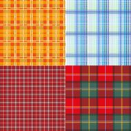 Set seamless texture plaid